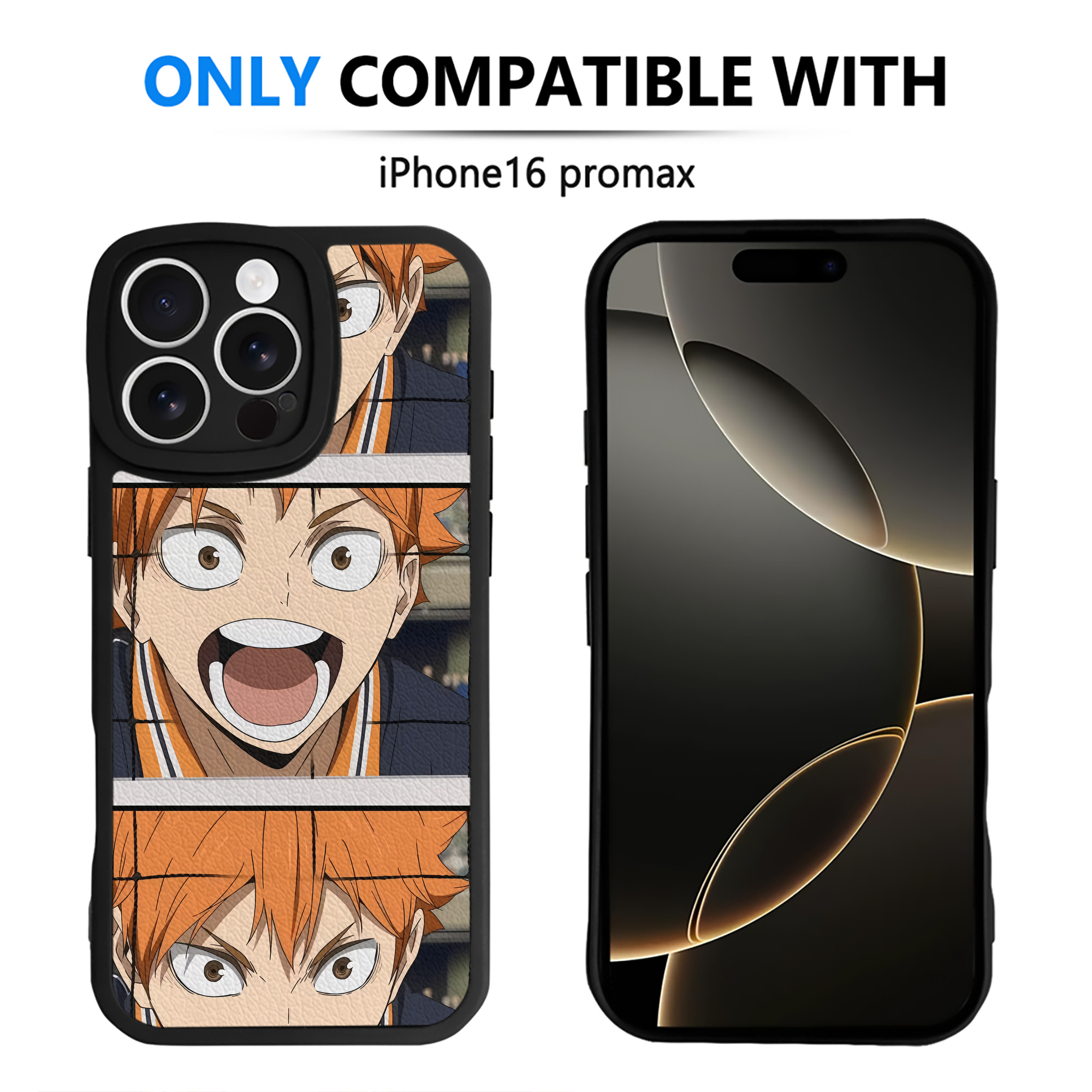 （画像用） ハイキュー!! Haikyu!! 【iPhone 16シリーズ対応】シリコンスマホケース（レザー調） 材質：シリコン